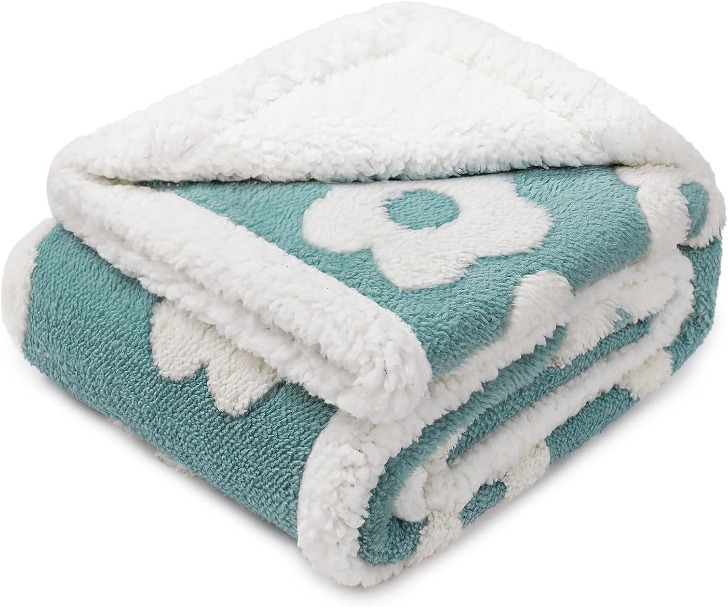 Waterproof Reversible Pet Blanket, Soft Fleece Throw for Small Dogs & Cats