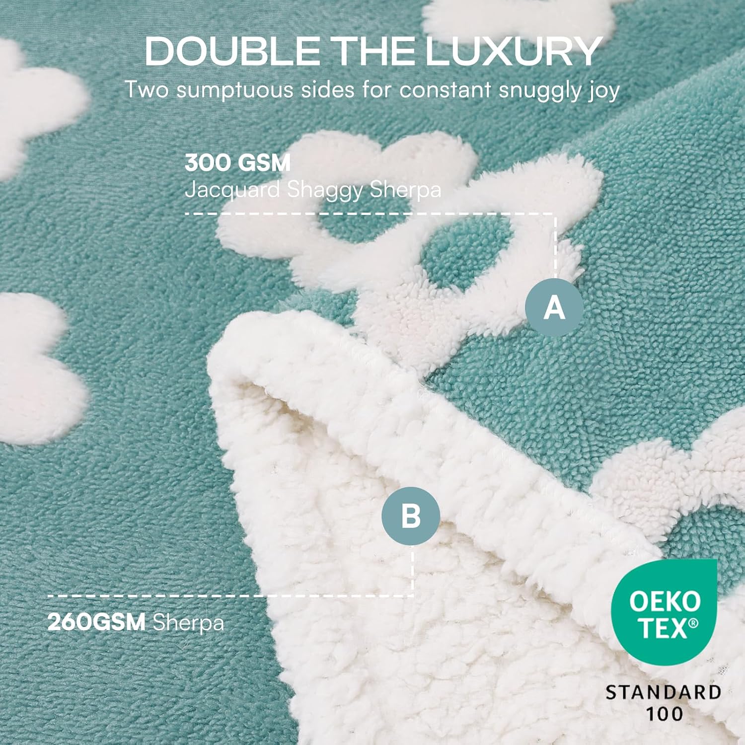Waterproof Reversible Pet Blanket, Soft Fleece Throw for Small Dogs & Cats - Image 2