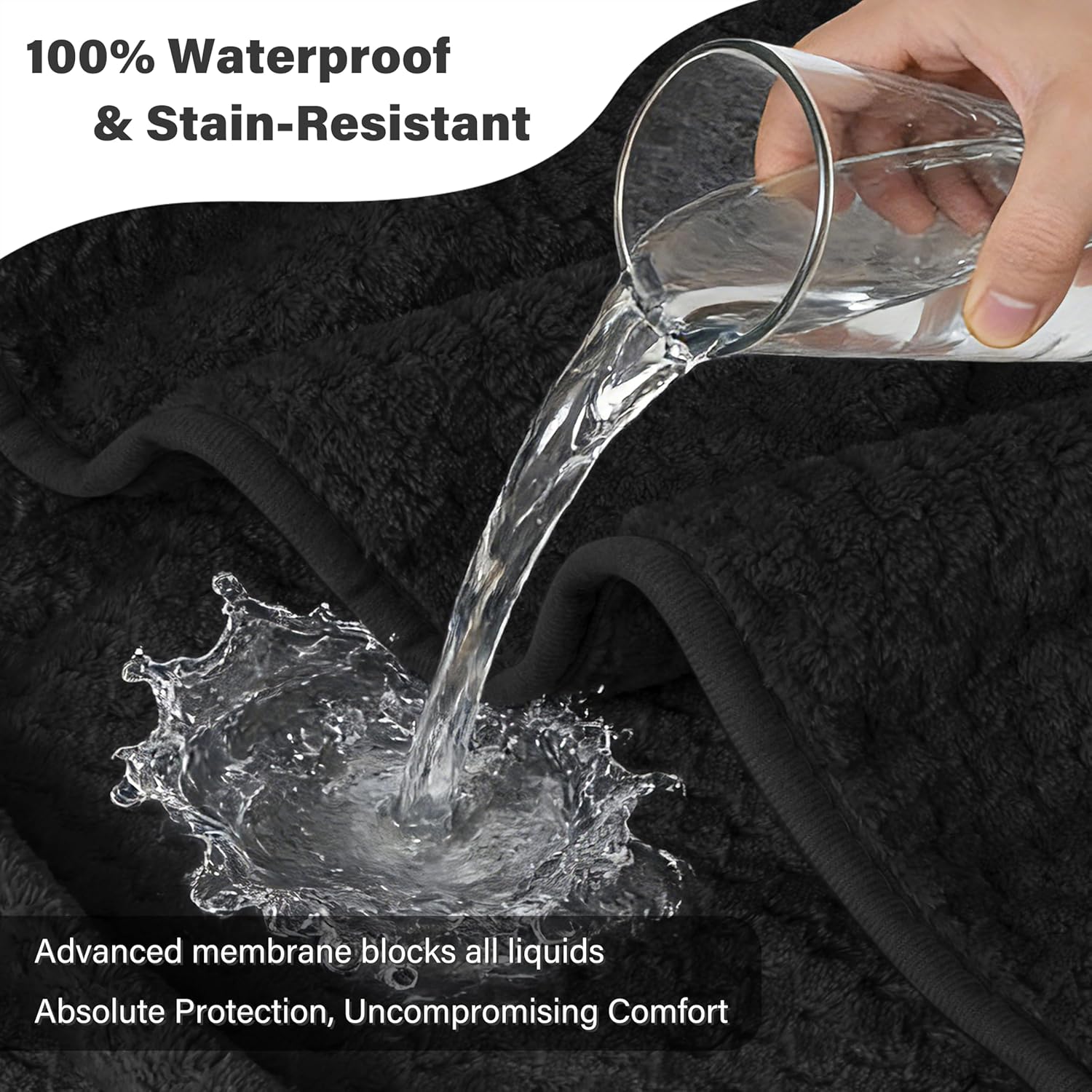Waterproof Reversible Pet Blanket, Leakproof Furniture Protector for Dogs & Cats - Image 2